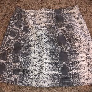 URBAN snakeskin skirt size XS